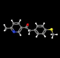 1-(6-Methylpyridin-3-yl)-2-[4-(methylthio)phenyl]ethanone CAS:221615-72-1 made in China