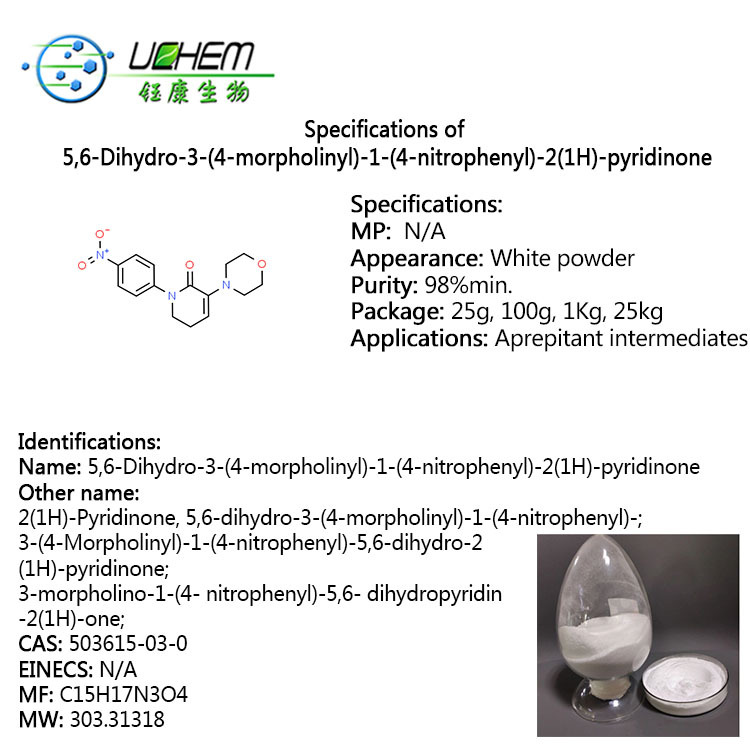 Big discount 99% 3-(Morpholinyl)-N-(4-nitrophenyl)-5,6-dihydropyridin-2-one CAS 503615-03-0
