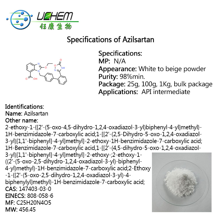 Wholesale Price High Purity Azilsartan cas 147403-03-0