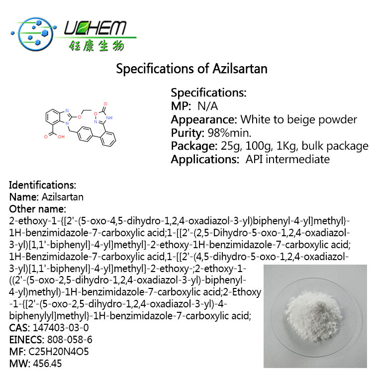 Wholesale Price High Purity Azilsartan cas 147403-03-0