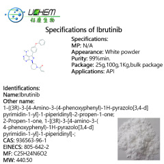 Factory supply Ibrutinib cas 936563-96-1 with best price