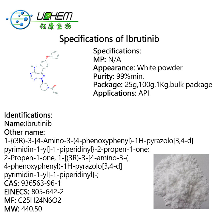 Factory supply Ibrutinib cas 936563-96-1 with best price