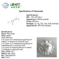 Hot selling high quality Febuxostat cas 144060-53-7
