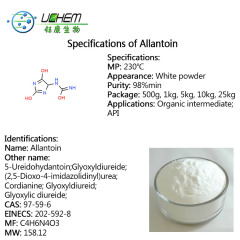 Factory Supply Cosmetic Raw Material Cas 97-59-6 Allantoin Powder with good price
