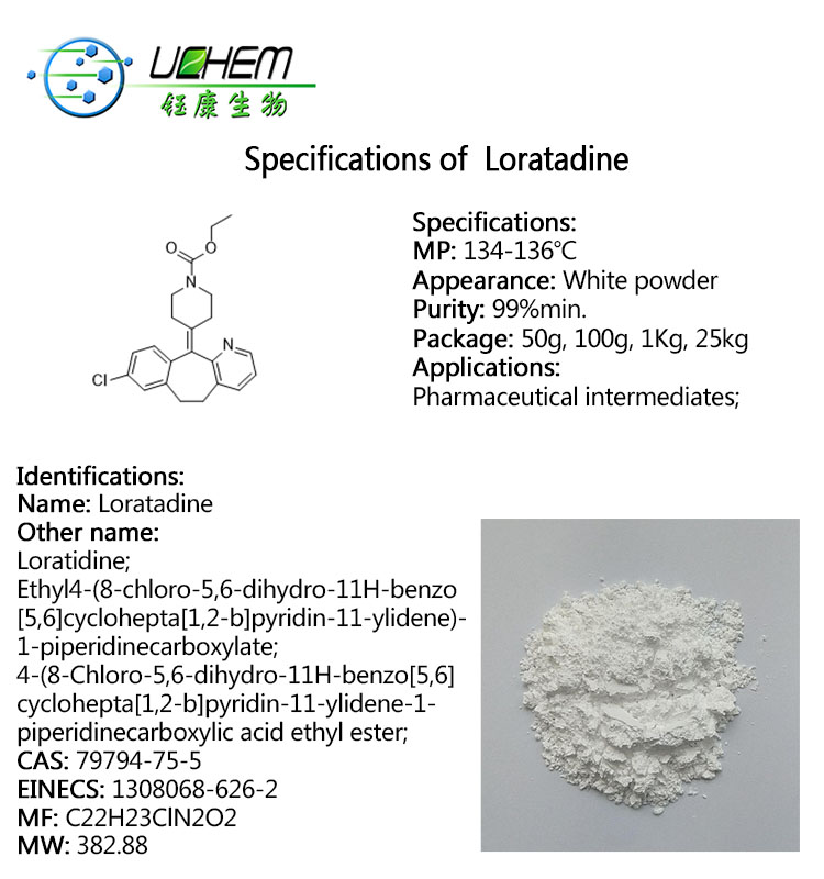 Best selling Loratadine CAS NO 79794-75-5 with factory price