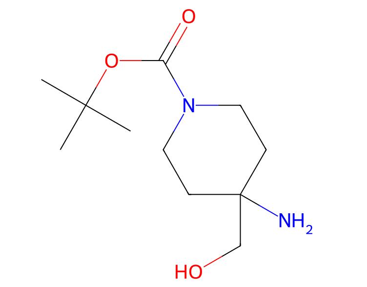 Hot Sale High Quality tert-Butyl 4-amino-4-(hydroxymethyl)piperidine-1-carboxylate cas 203186-96-3