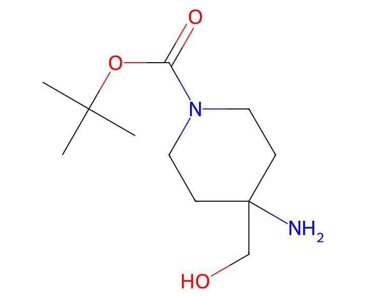 Hot Sale High Quality tert-Butyl 4-amino-4-(hydroxymethyl)piperidine-1-carboxylate cas 203186-96-3