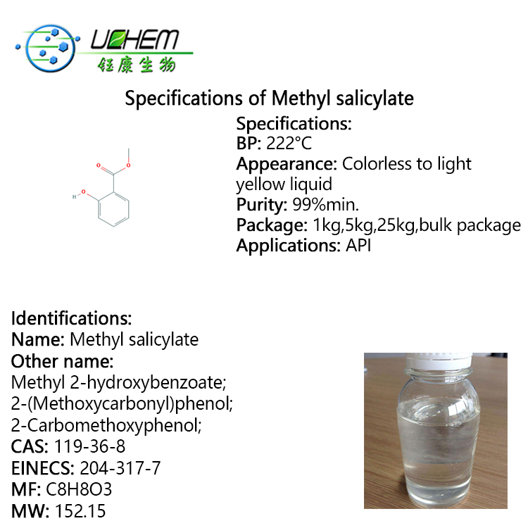 High Quality Purity 99% Methyl Salicylate CAS 119-36-8