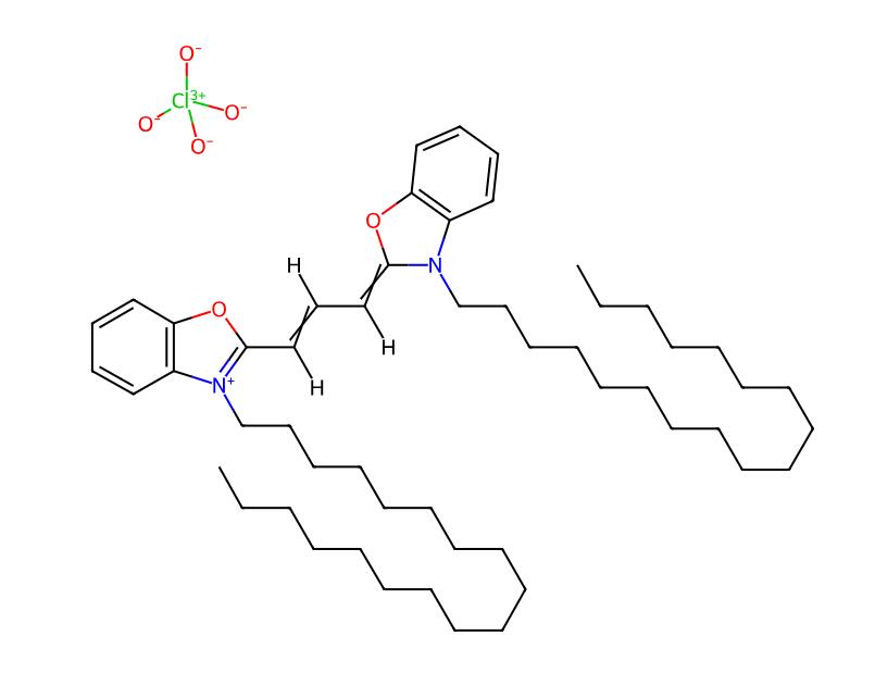 Factory Price Sell 95% 3,3'-Dioctadecyloxacarbocyanine perchlorate DIO cas 34215-57-1
