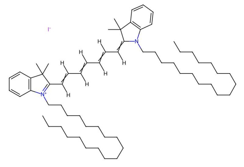 Best Price 95% DiR 1,1'-Dioctadecyl-3,3,3',3'-tetramethylindotricarbocyanine iodide cas 100068-60-8