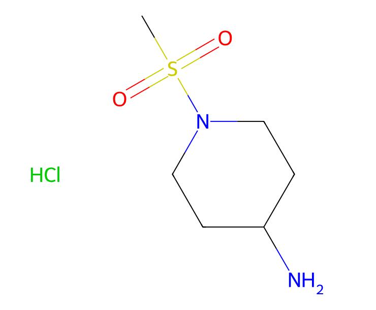 Factory Wholesale Price 1-(Methylsulfonyl)piperidin-4-amine hydrochloride cas 651057-01-1