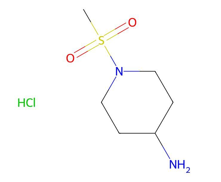 Factory Wholesale Price 1-(Methylsulfonyl)piperidin-4-amine hydrochloride cas 651057-01-1