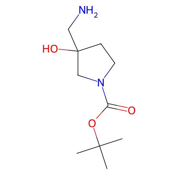 Factory Hot Sale tert-Butyl 3-(aminomethyl)-3-hydroxypyrrolidine-1-carboxylate cas 114214-73-2