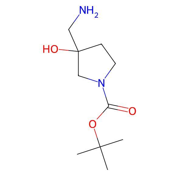 Factory Hot Sale tert-Butyl 3-(aminomethyl)-3-hydroxypyrrolidine-1-carboxylate cas 114214-73-2