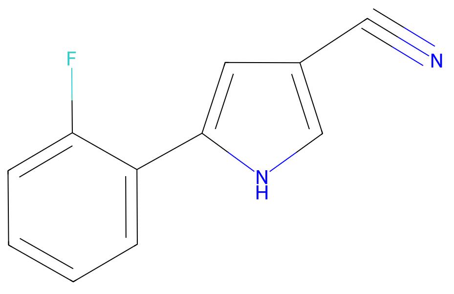 Factory Price Sell 5-(2-Fluorophenyl)-1H-pyrrole-3-carbonitrile cas 1240948-77-9
