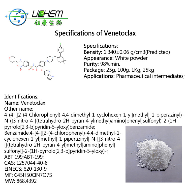 Factory Wholesale Price Venetoclax / ABT-199 CAS 1257044-40-8