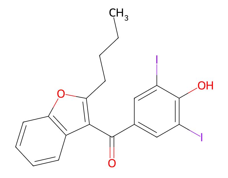Manufacturer high Quality 2-Butyl-3-(3,5-diiodo-4-hydroxybenzoyl)benzofuran cas 1951-26-4