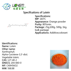 Cheap Price High Purity Lutein CAS 127-40-2 with best price