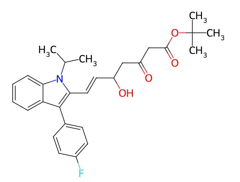Factory Price Sell tert-Butyl (E)-7-[3'-(4''-fluorophenyl)-1'-methylethyl-indol-2'-yl]-3-hydroxy-5-oxo-6-heptenoate cas 375846-25-6