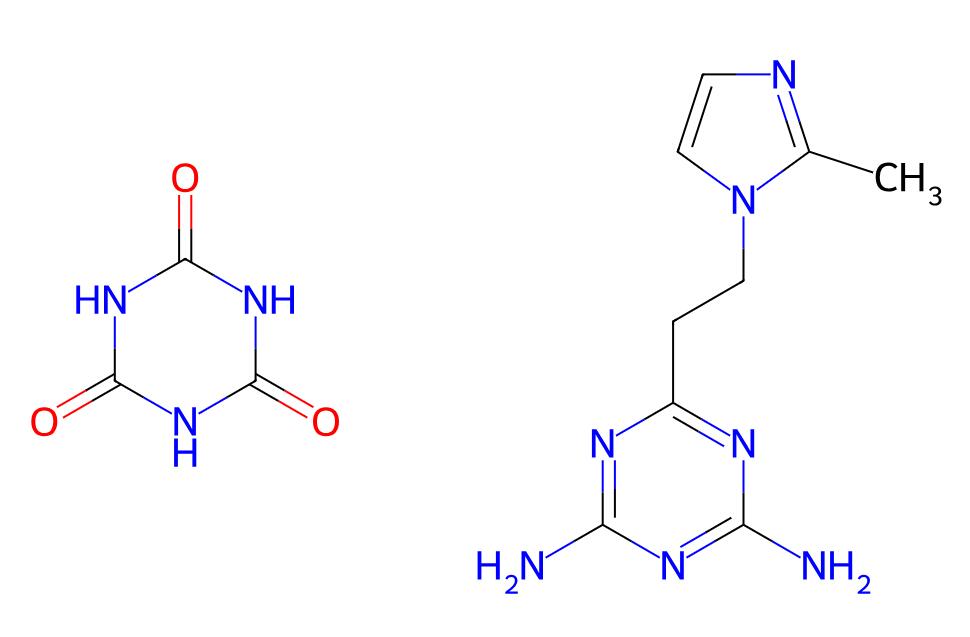 1,3,5-Triazine-2,4,6(1H,3H,5H)-trione, compd. with 6-2-(2-methyl-1H-imidazol-1-yl)ethyl-1,3,5-triazine-2,4-diamine (1:1) cas 68490-66-4 in stock