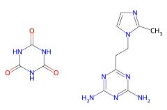 1,3,5-Triazine-2,4,6(1H,3H,5H)-trione, compd. with 6-2-(2-methyl-1H-imidazol-1-yl)ethyl-1,3,5-triazine-2,4-diamine (1:1) cas 68490-66-4 in stock