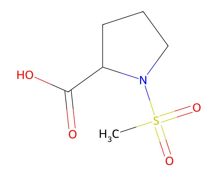 Factory Supply High Quality 1-(methylsulfonyl)-L-proline CAS 360045-22-3
