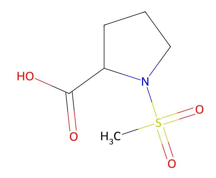Factory Supply High Quality 1-(methylsulfonyl)-L-proline CAS 360045-22-3