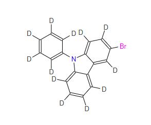 Professional Supplier 9H-Carbazole-1,2,3,4,5,7,8-d7, 6-bromo-9-phenyl-d5 CAS 2939770-43-9