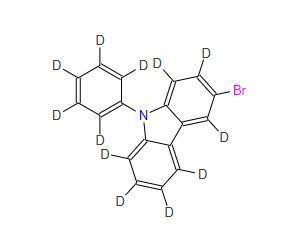 Professional Supplier 9H-Carbazole-1,2,3,4,5,7,8-d7, 6-bromo-9-phenyl-d5 CAS 2939770-43-9