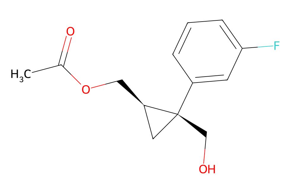 Factory in Stock (1R,2S)-2-(3-fluorophenyl)-2-(hydroxymethyl)cyclopropyl]-methyl acetate cas 1369768-29-5
