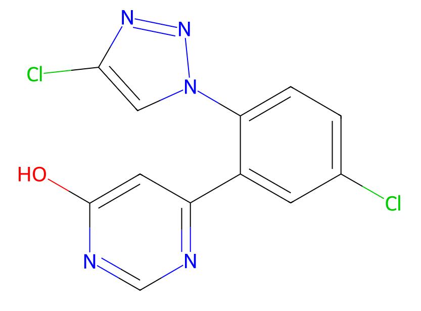 High Quality 6-(5-chloro-2-(4-chloro-1H-1,2,3-triazol-1-yl)phenyl)pyrimidin-4-ol cas 1802430-55-2
