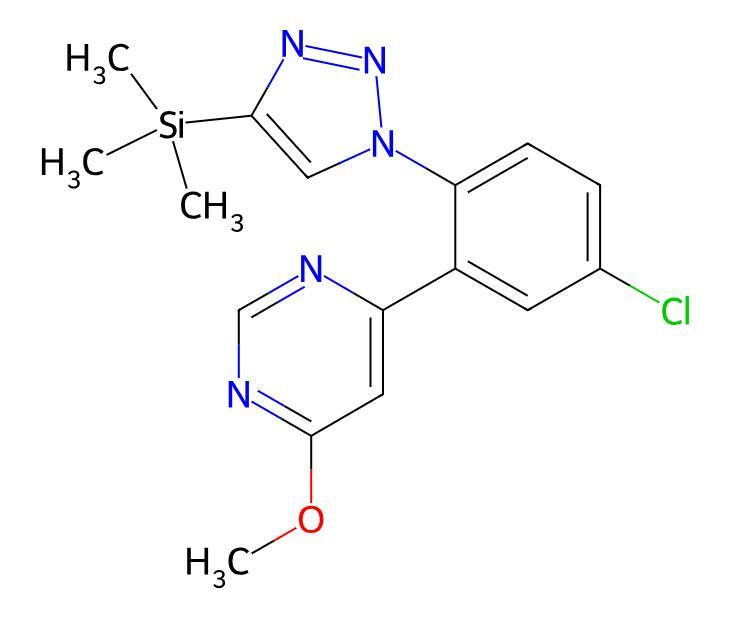 Pyrimidine, 4-[5-chloro-2-[4-(trimethylsilyl)-1H-1,2,3-triazol-1-yl]phenyl]-6-methoxy- cas 1802430-53-0 in stock