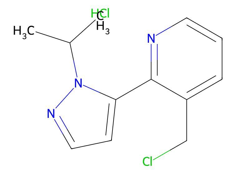 Factory Hot Sale 3-(chloromethyl)-2-(1-isopropyl-1H-pyrazol-5-yl)pyridine hydrochloride cas 1446321-95-4
