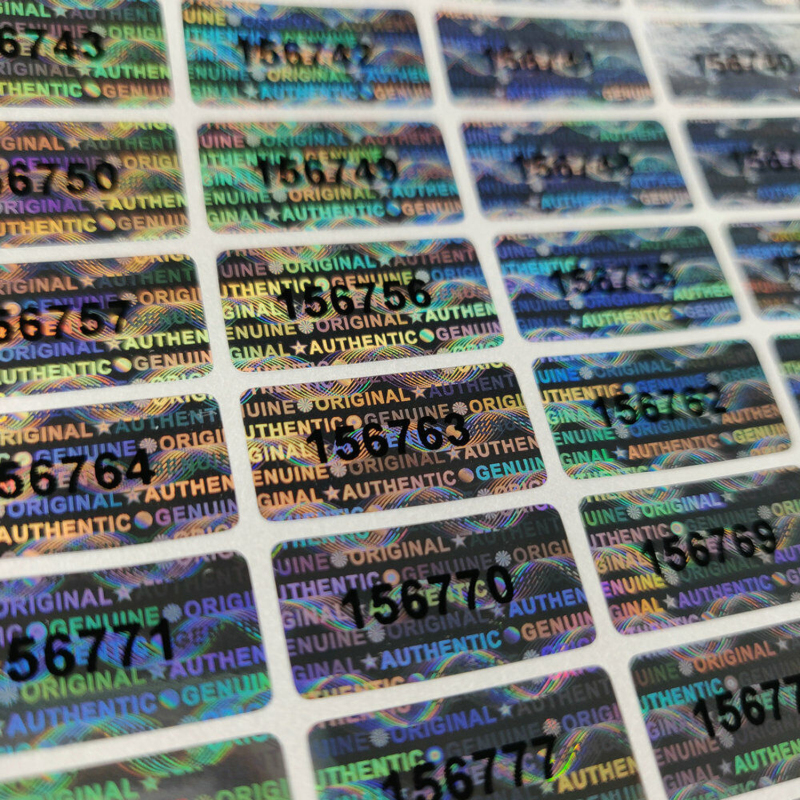 Serial Unique Number Label