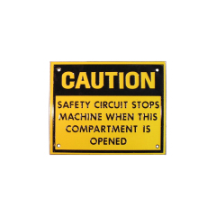Safety & Warning Nameplate