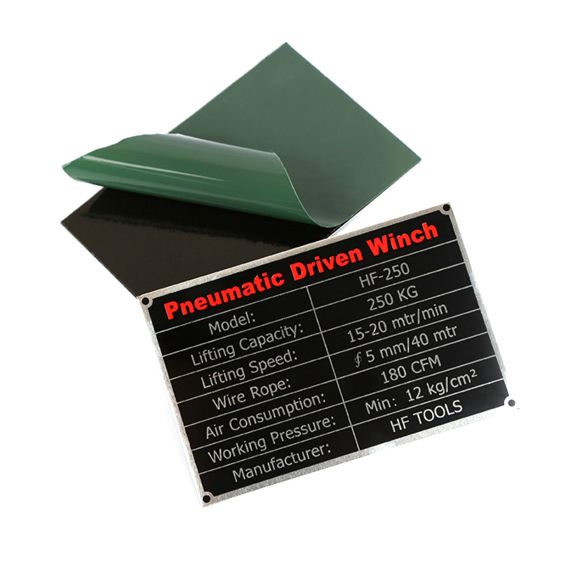 Metal Equipment Nameplate