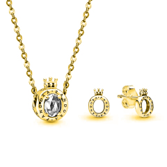 High  Quality  Fashion Stainless Steel Jewelry Set 04572