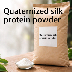 Quaternized silk protein powder