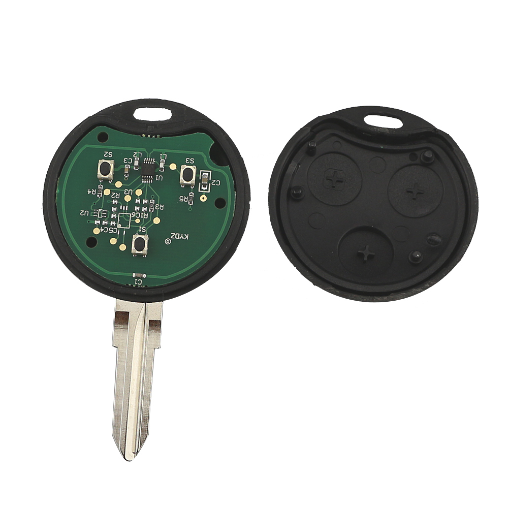 For Mercedes Benz Smart 3 Buttons Remote Key 315mhz/433Mhz for Fortwo 450 Forfour Roadster City Coupe