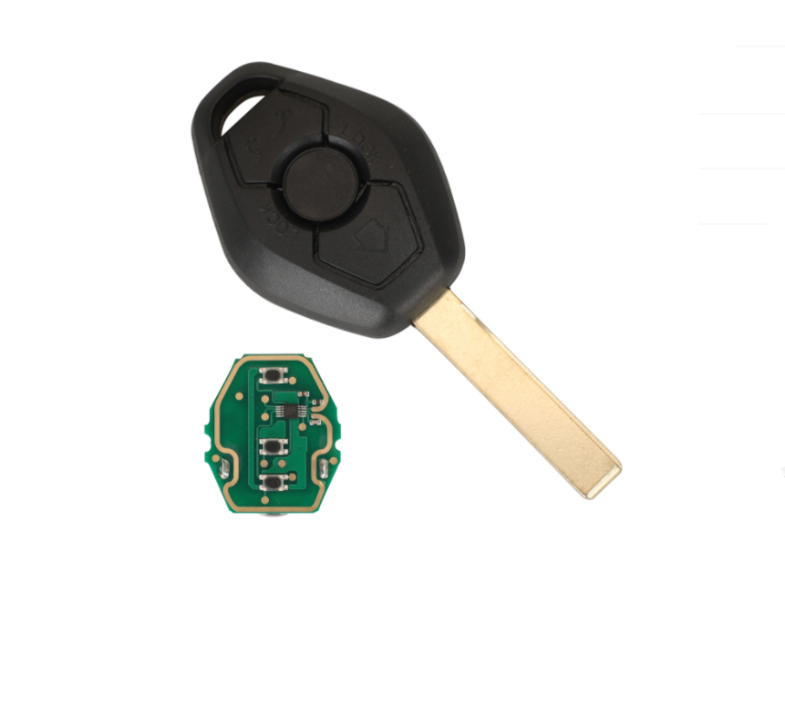 For BMW 1 3 5 7 Series EWS system 315Mhz/433Mhz without ID44 Chip PCF7935 remote key with track 2