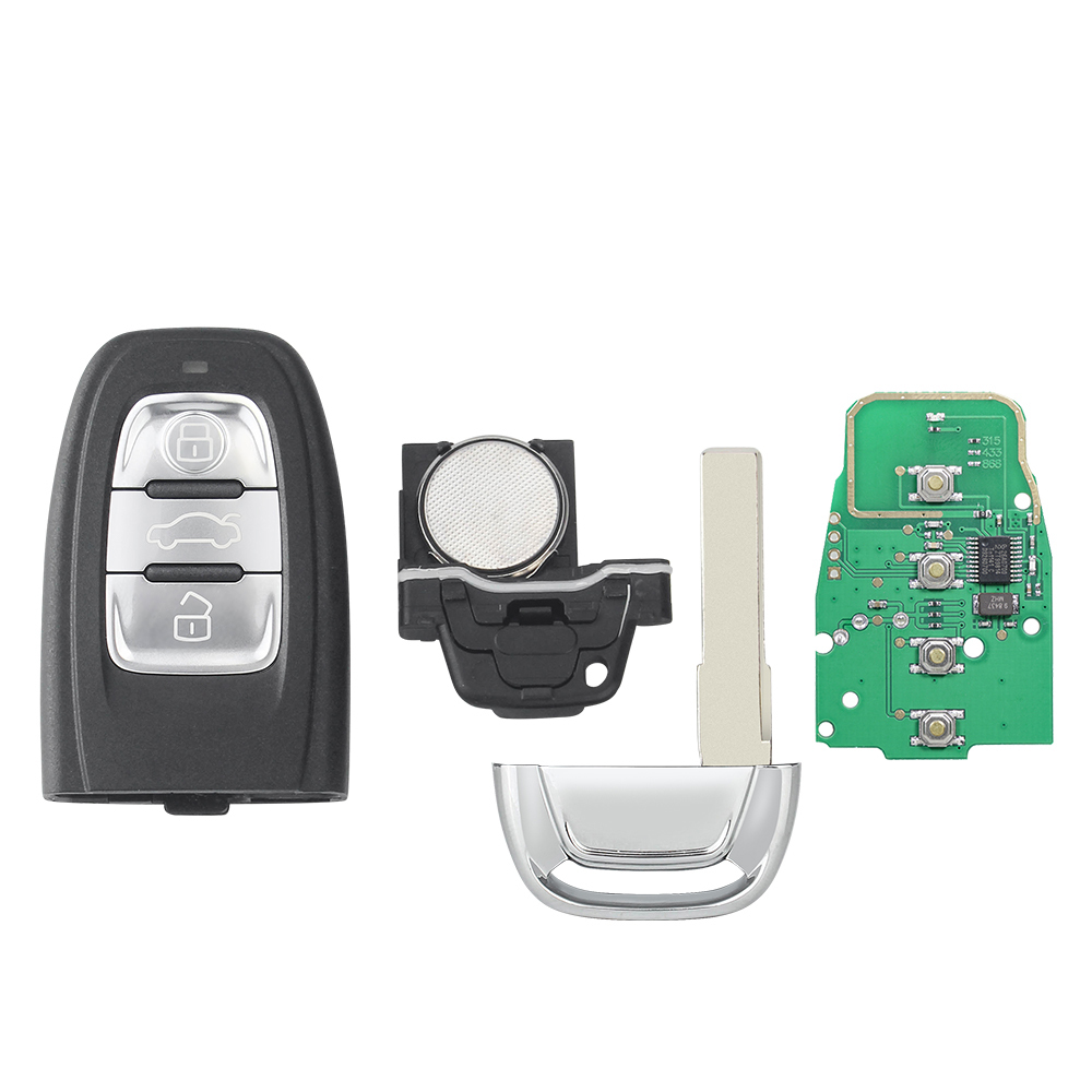 For Audi Remote Key 315mhz/433mhz/868mhz For Audi A4 S4 RS4 A5 S5 RS5 Q5 A7 8T0 959 754 C 8K0 959 754 G