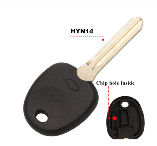For Hyundai transponder key blank With HYN14 Blade