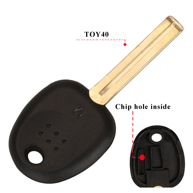For Hyundai transponder key blank With toy40 Blade