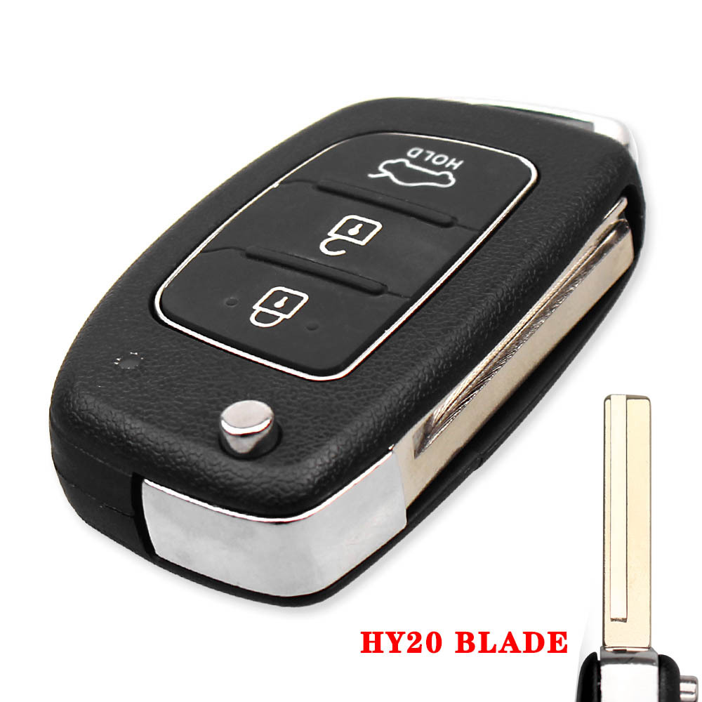 For Hyundai I20 I30 IX35 3 button Remote Key shell, please choose key blade