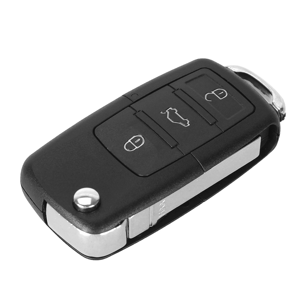 For VW 3 Button Flip key shell HU66 blade