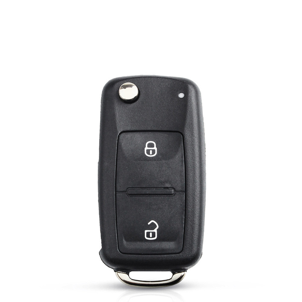 For VW NEW 2 Button Flip Remote Key shell HU66 blade with Pin hole