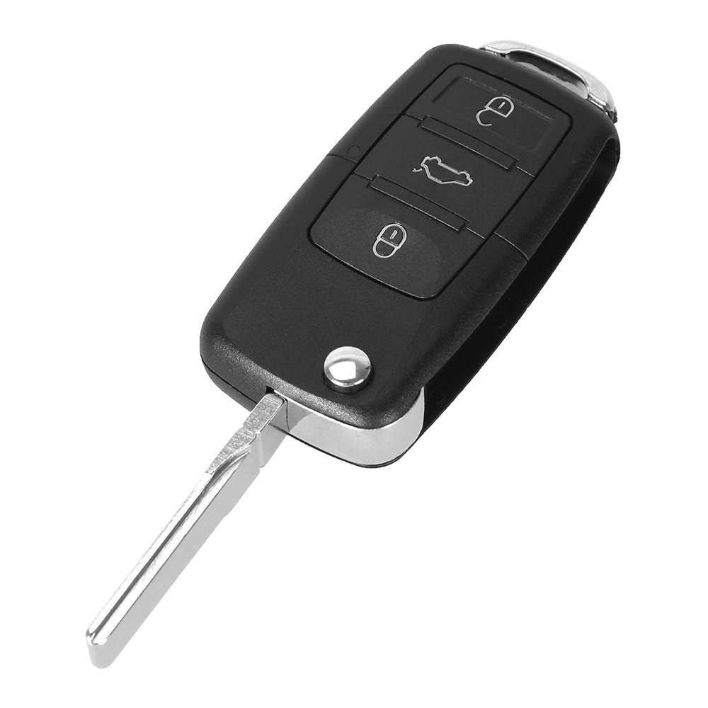 For VW 3 Button Flip key shell HU66 blade