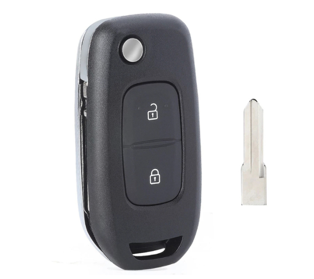 For Renault 2 button flip Key Shell for Renault Dacia Logan
