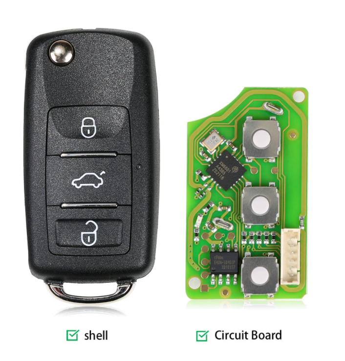 Xhorse XKB510EN Universal Remote Key B5 Type 3 Buttons