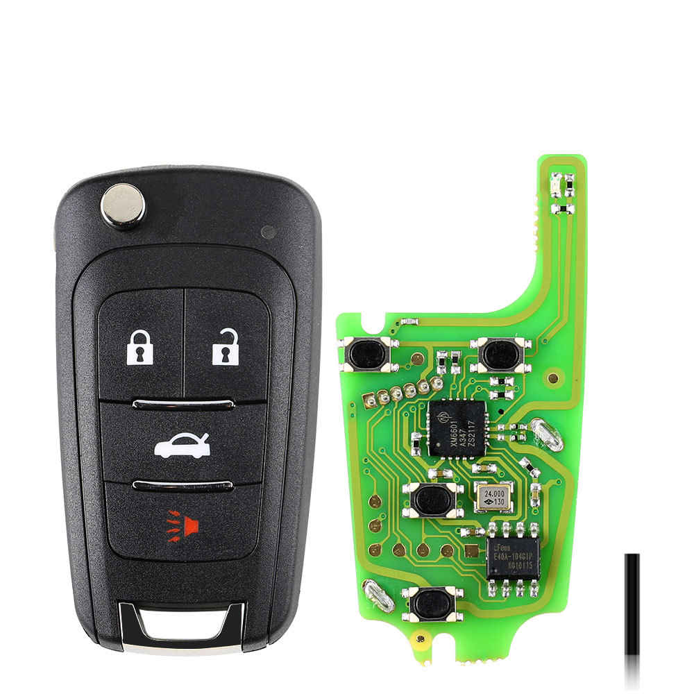 Xhorse XKBU01EN Wire Remote Key for Buick Flip 4 Buttons